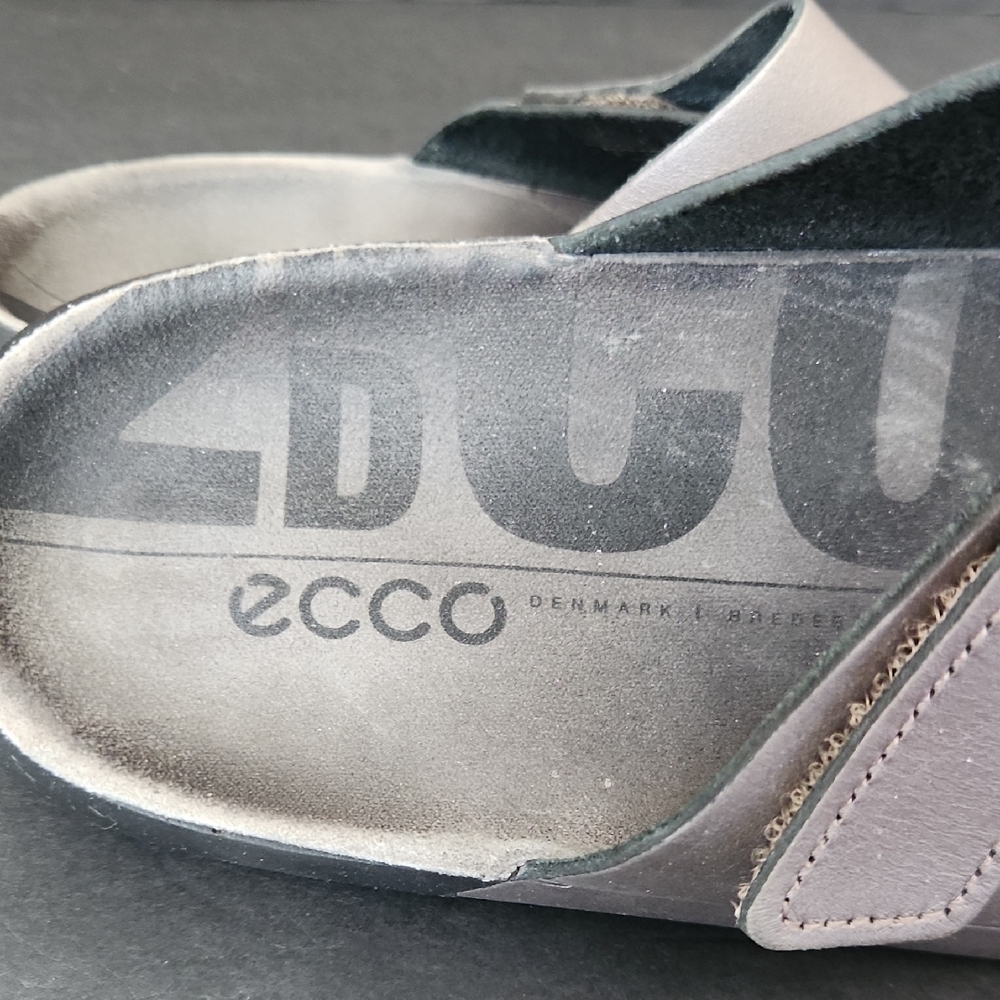 Ecco Cozmo Two Band Strap Slide Slip On Sandals Woodrose Womens EU 41 10-10.5 - Picture 5 of 10